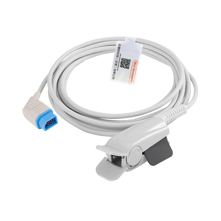 직접 연결 재사용 Spo2 센서 클립 14 핀 모니터