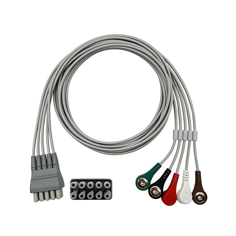9293-059-50 웰치 알린 ECG 리드 세트, 3 또는 5 와이어 스냅 끝