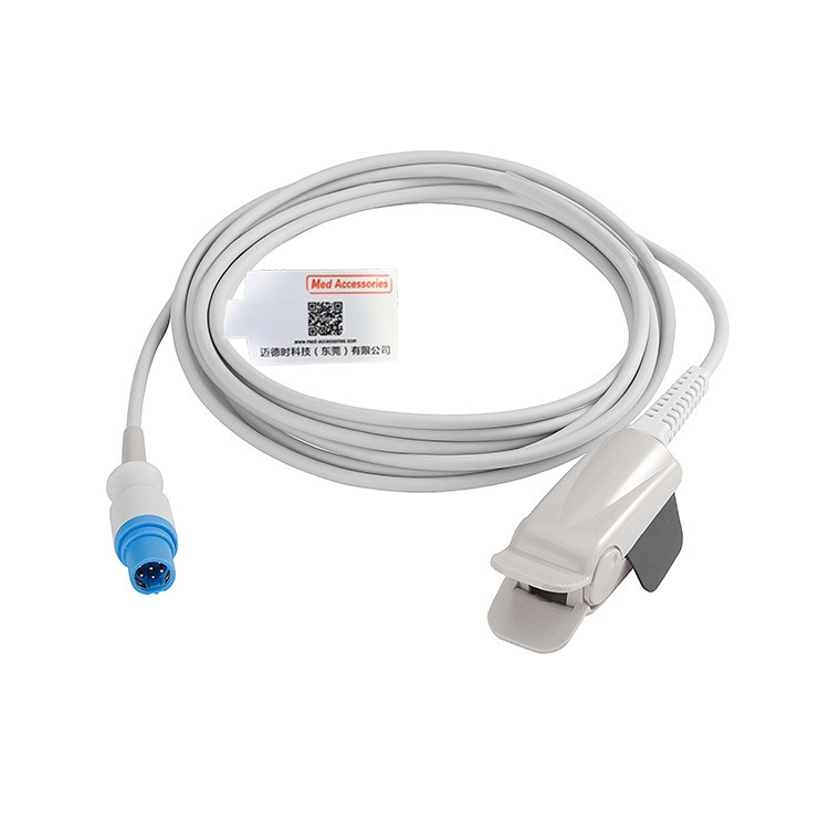 다중 사용 가능한 Spo2 센서 드래거 7 핀 TPU 물질 회색