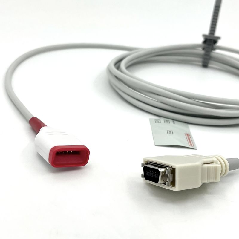 의료 관리 모니터 액세서리를위한 M- 회색 TPU SpO2 센서 확장 케이블과 호환됩니다.