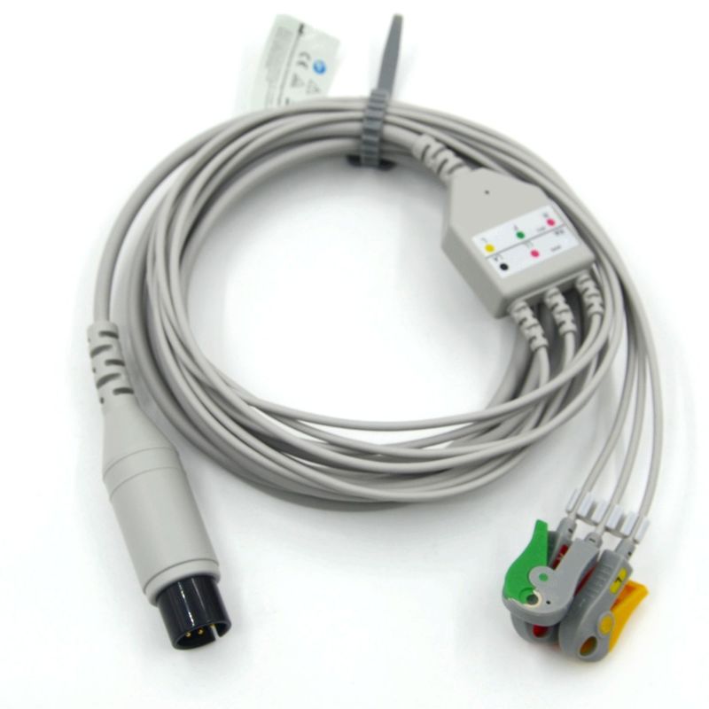호환 AAMI 호환 3 납 ECG 케이블 IEC 포착기 의학적 액세서리