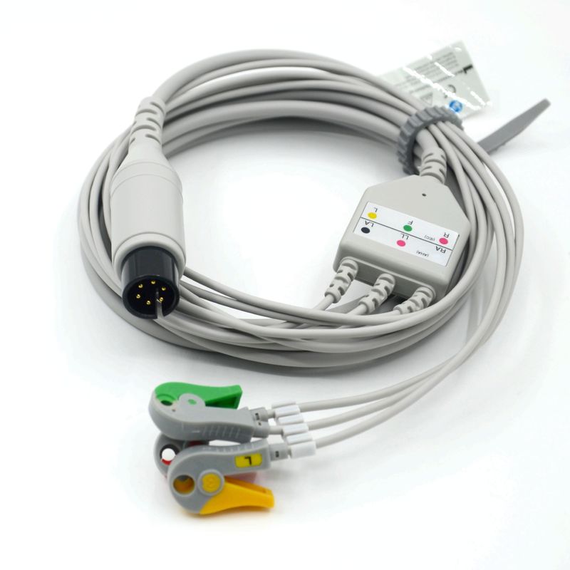 호환 AAMI 호환 3 납 ECG 케이블 IEC 포착기 의학적 액세서리