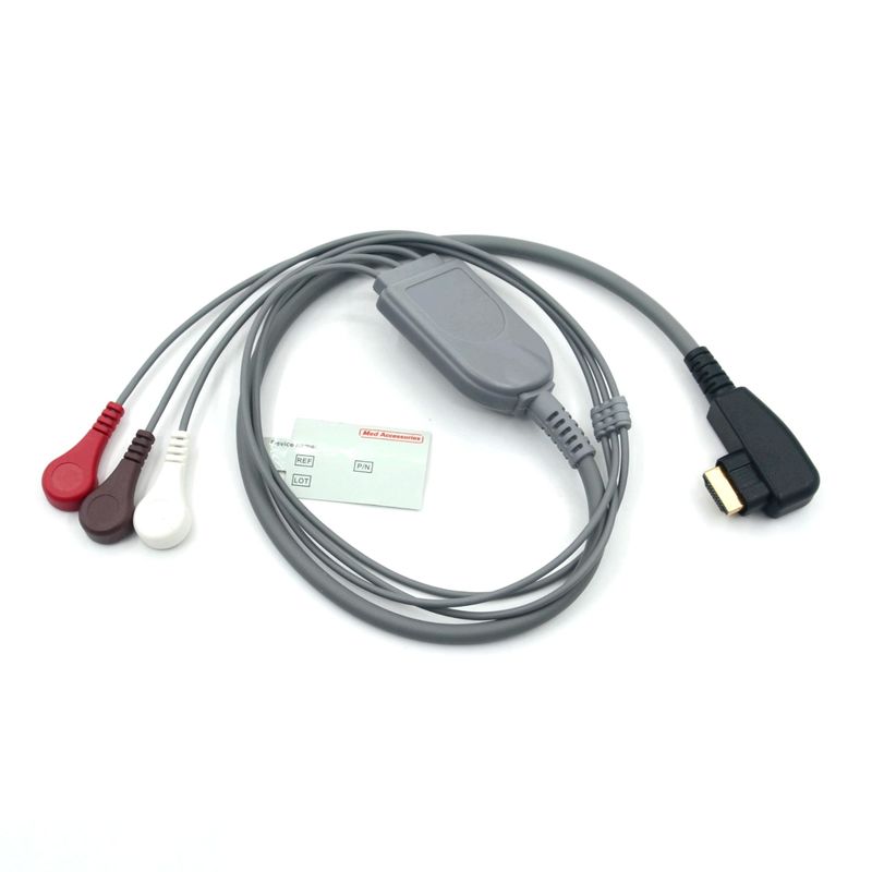 의료 전문가 생산 DMS ECG 케이블 홀터 프로브 3리드 스냅 AHA/IEC for DMS300
