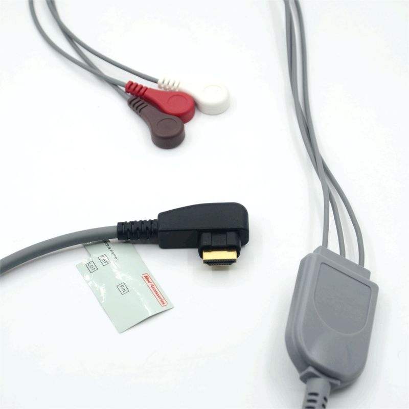 의료 전문가 생산 DMS ECG 케이블 홀터 프로브 3리드 스냅 AHA/IEC for DMS300