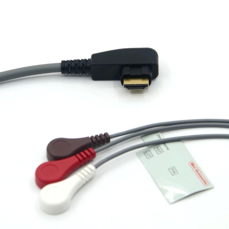 의료 전문가 생산 DMS ECG 케이블 홀터 프로브 3리드 스냅 AHA/IEC for DMS300