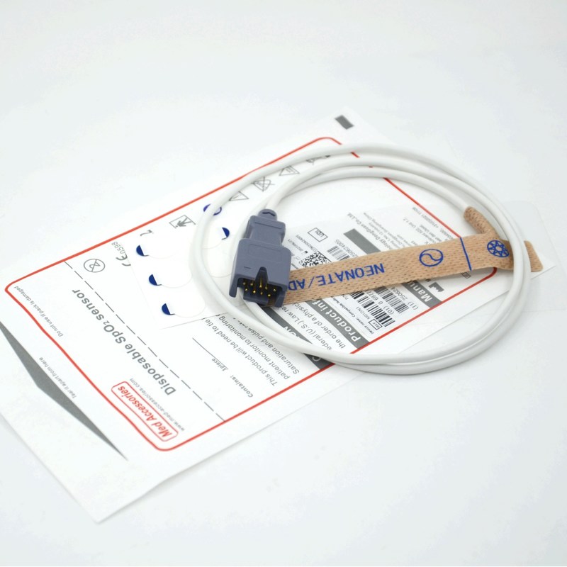 의료 액세서리 공급업체 호환 Masim 2329 신생아/성인 9핀 일회용 SpO2 센서