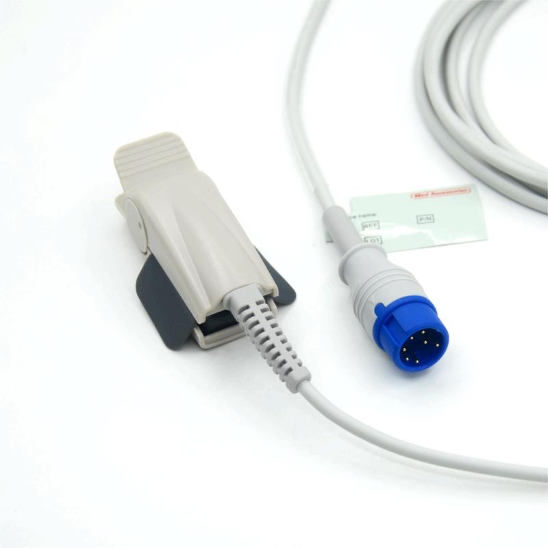 호환되는 Zoll M2 재사용 성인 클립 제조업체 모니터 액세서리 SpO2 센서