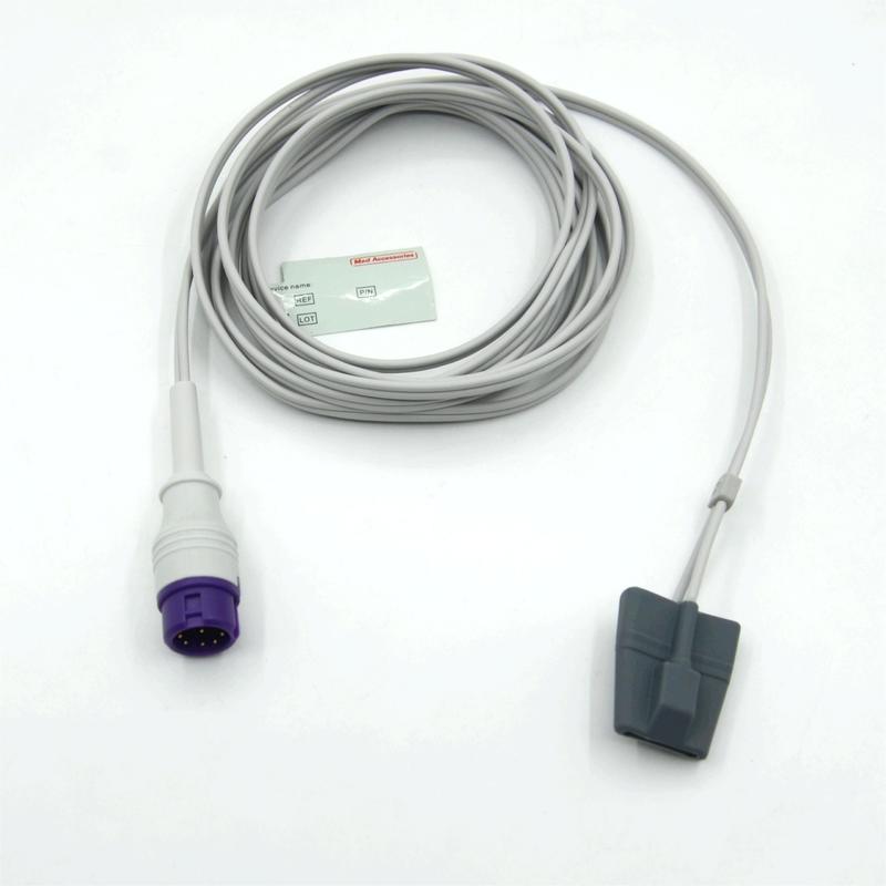 호환 가능한 Mindray Epm15 재사용 가능한 소아용 연성 제조업체 모니터 액세서리 SpO2 센서