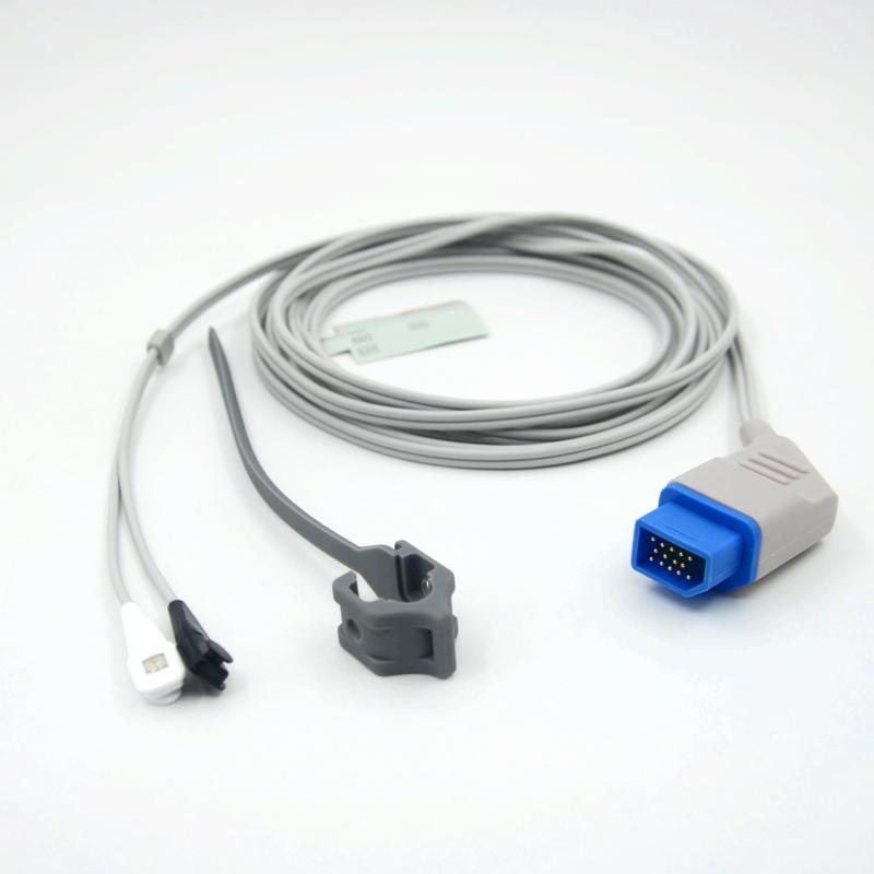 액세서리 SpO2 센서 호환성 니혼 코덴 재사용 가능한 멀티 사이트 제조업체 모니터