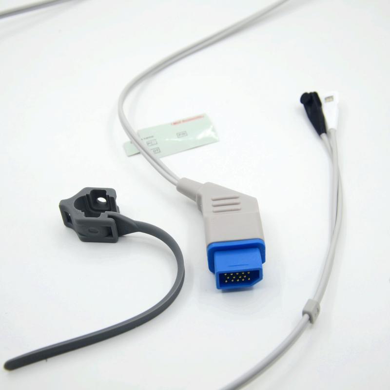 액세서리 SpO2 센서 호환성 니혼 코덴 재사용 가능한 멀티 사이트 제조업체 모니터